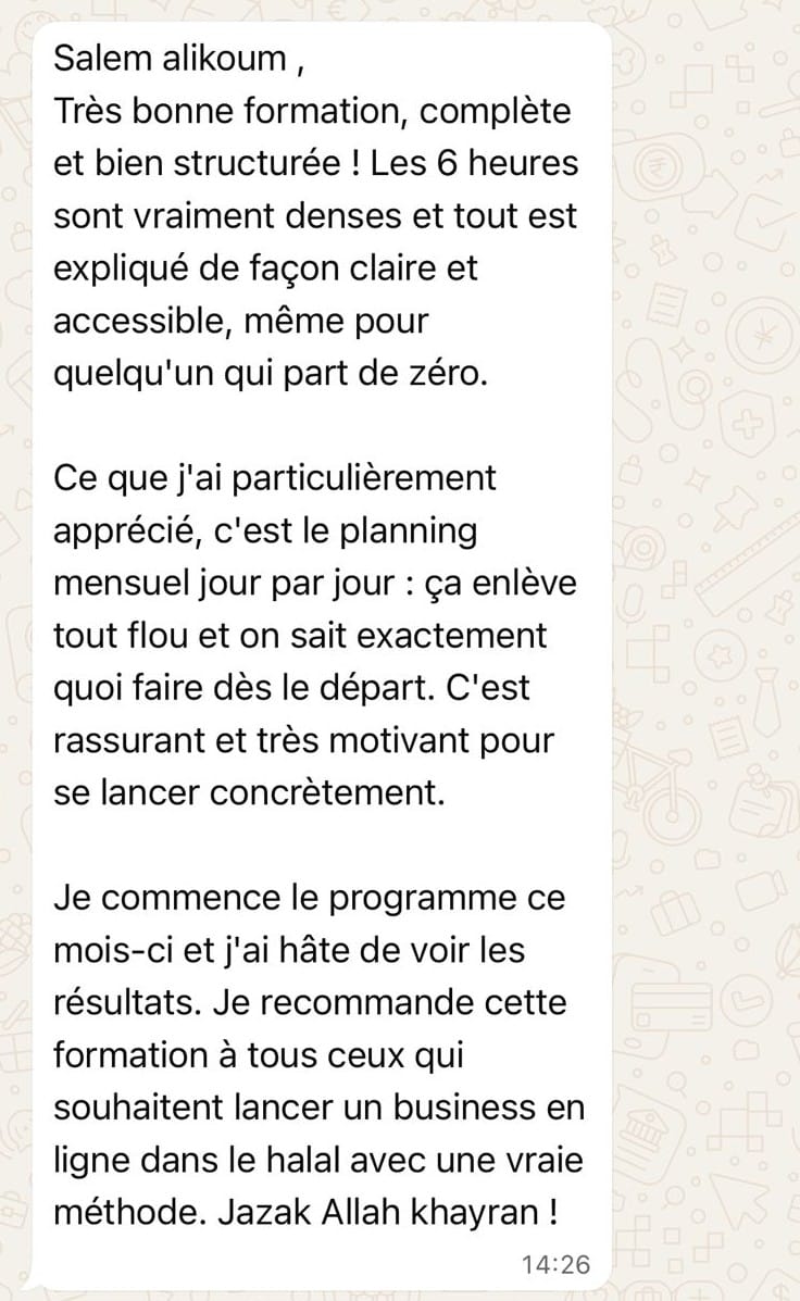 Retour élève Drop Salam 3