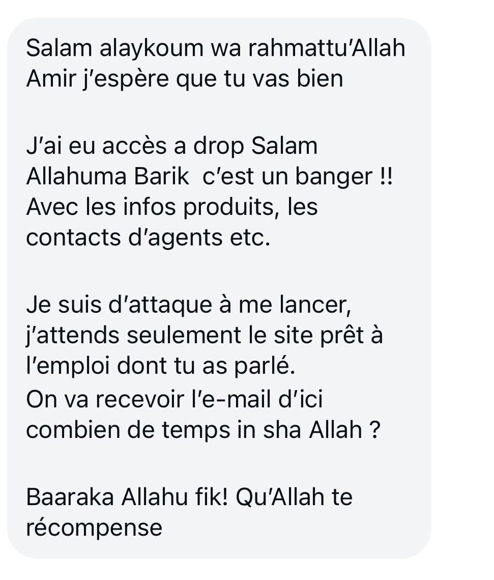 Retour élève Drop Salam 4