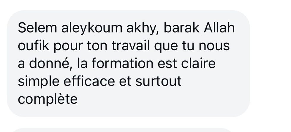 Retour élève Drop Salam 5