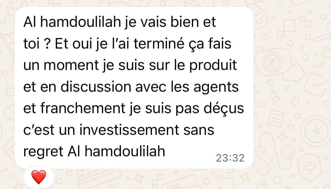 Retour élève Drop Salam 6